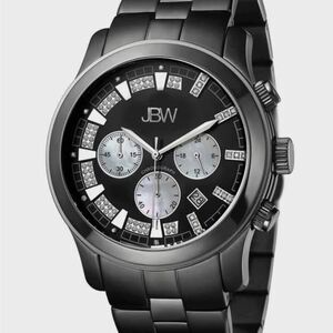 JBW – Men's Delano Diamond Watch, 48mm - 0.20 ctw BLACK / One Size / One Size